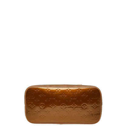 Louis Vuitton Monogram Vernis Houston Handbag Tote Bag M91122 Bronze Brown