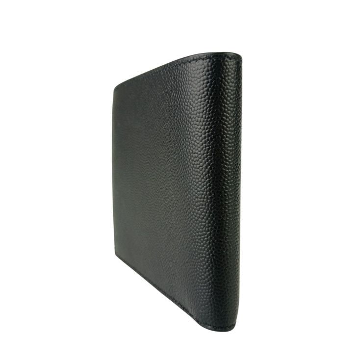 Saint Laurent Wallet Coin Case Bifold Wallet 396307 Black Leather Men's Ultra