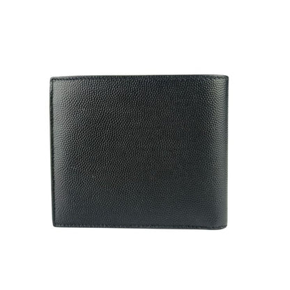 Saint Laurent Wallet Coin Case Bifold Wallet 396307 Black Leather Men's Ultra