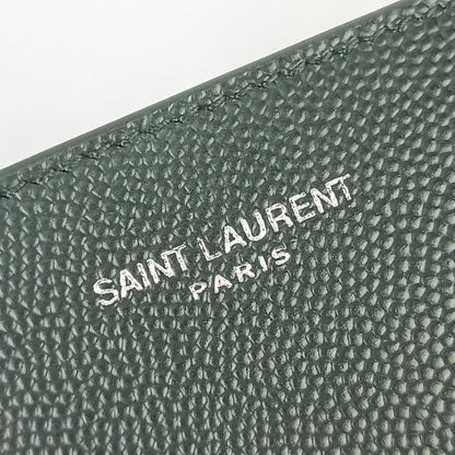 Saint Laurent Wallet Coin Case Bifold Wallet 396307 Black Leather Men's Ultra