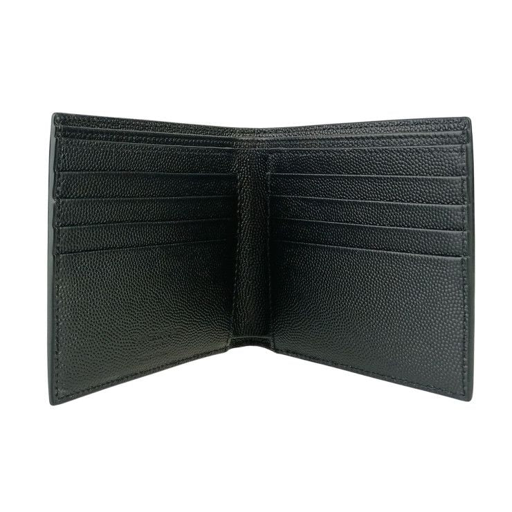 Saint Laurent Wallet Coin Case Bifold Wallet 396307 Black Leather Men's Ultra