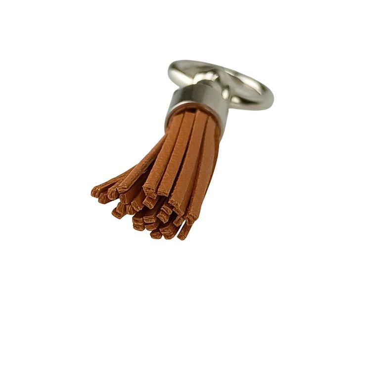 Hermes Scarf Ring Scarf Ring Serle Pompon Marron Arsan Anew Milo Women's Twilly