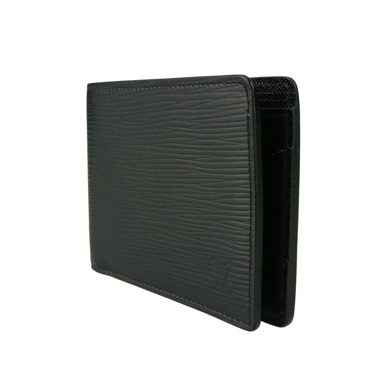Louis Vuitton Wallet M60662 Black Epi Men's Excellent Condition