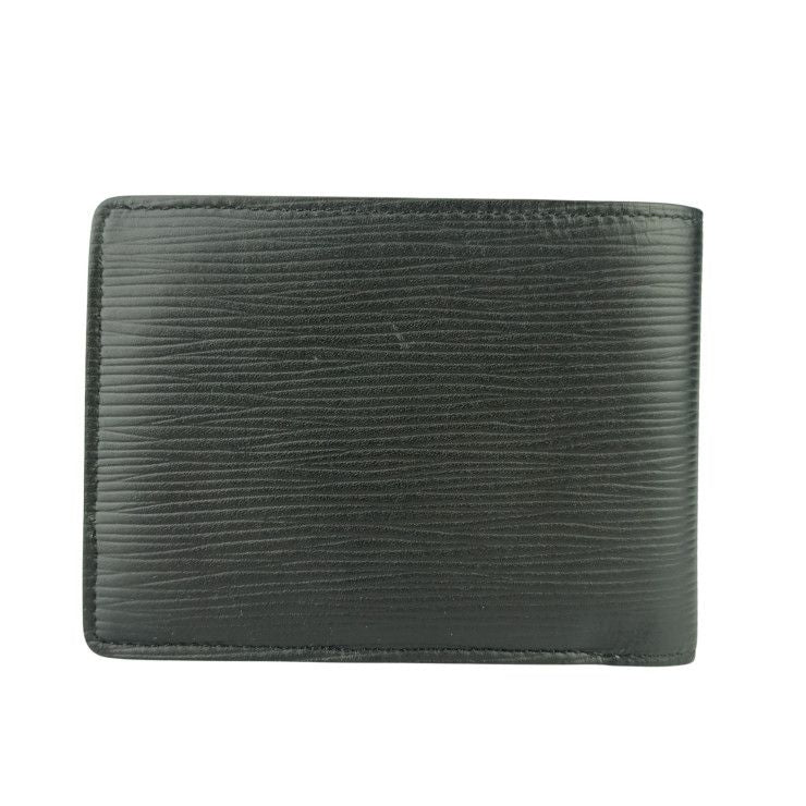 Louis Vuitton Wallet M60662 Black Epi Men's Excellent Condition