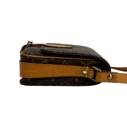 Louis Vuitton Vintage Cartesiere PM Monogram Leather Shoulder Bag Pochette