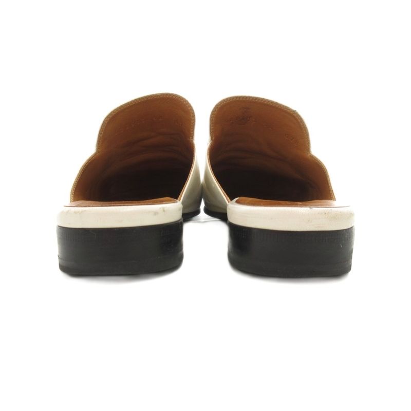 Gucci Prince Town Horsebit Mules Sandals Shoes Real Leather 38 White 123513 NU