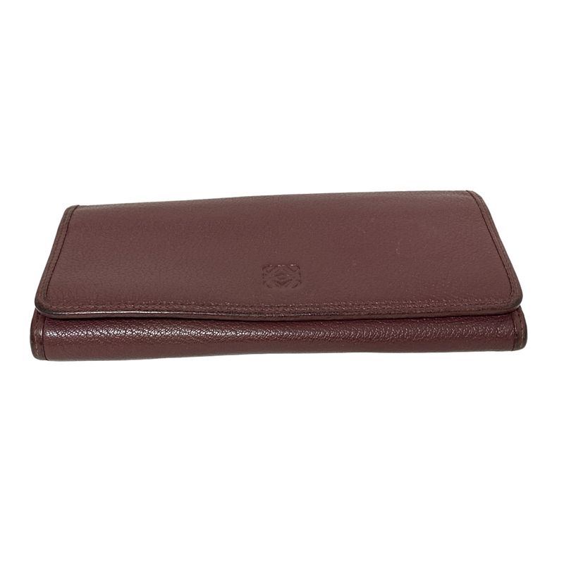 Loewe Long Wallet - Dark Brown Leather