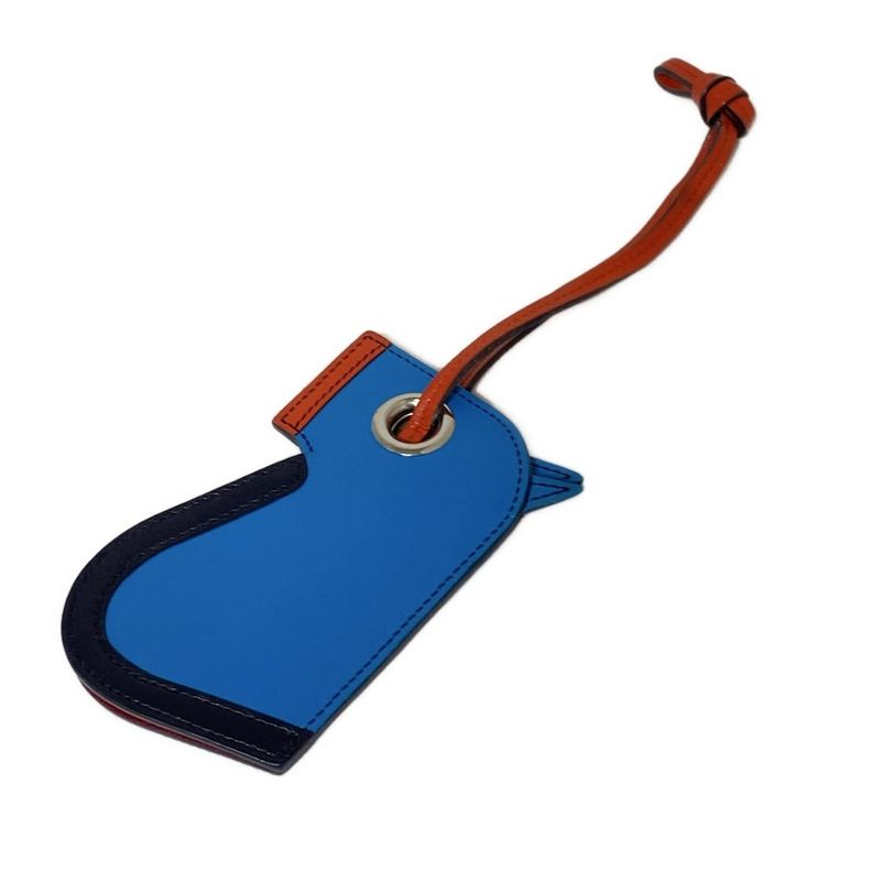 Hermes Strap Camaille Blue Zanzibar and Orange Poppy Clochette