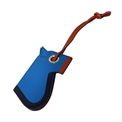 Hermes Strap Camaille Blue Zanzibar and Orange Poppy Clochette