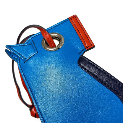 Hermes Strap Camaille Blue Zanzibar and Orange Poppy Clochette