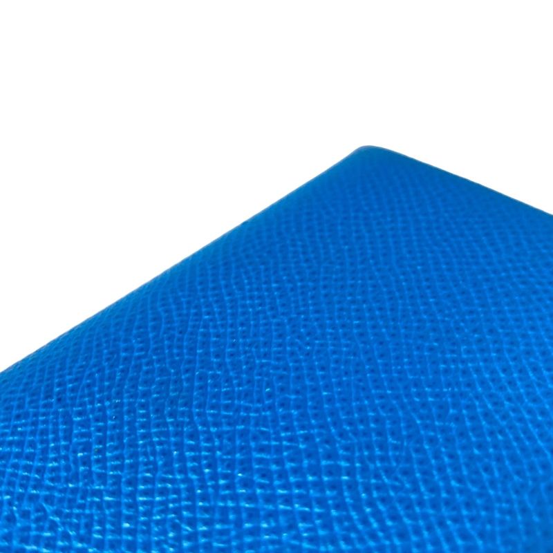 Hermes Card Case Calvi Blue Zanzibar
