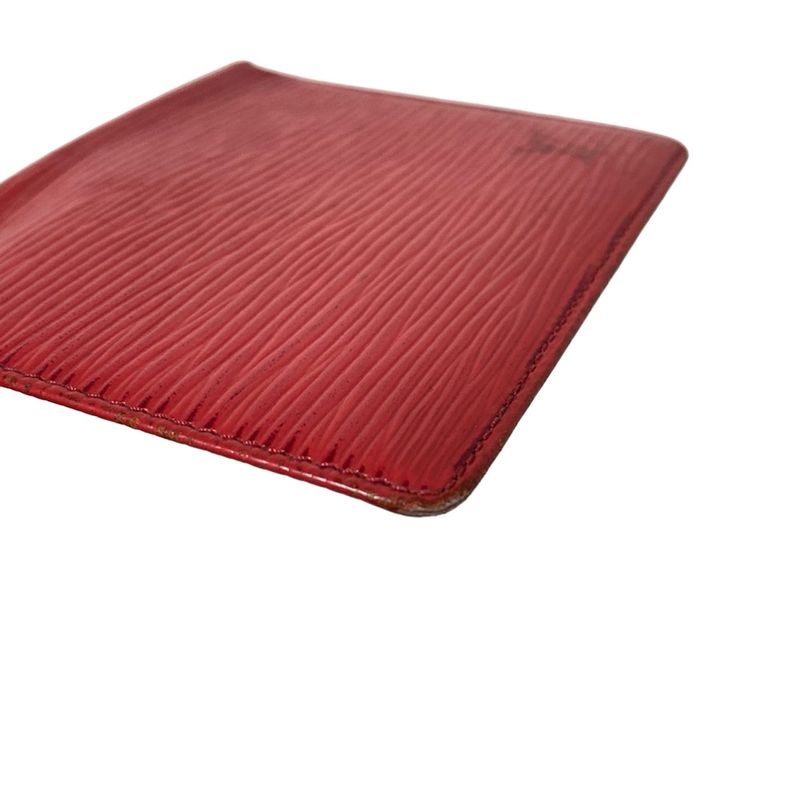 Louis Vuitton Epi Porte 2 Carte Vertical M63207 Castilian Red Leather