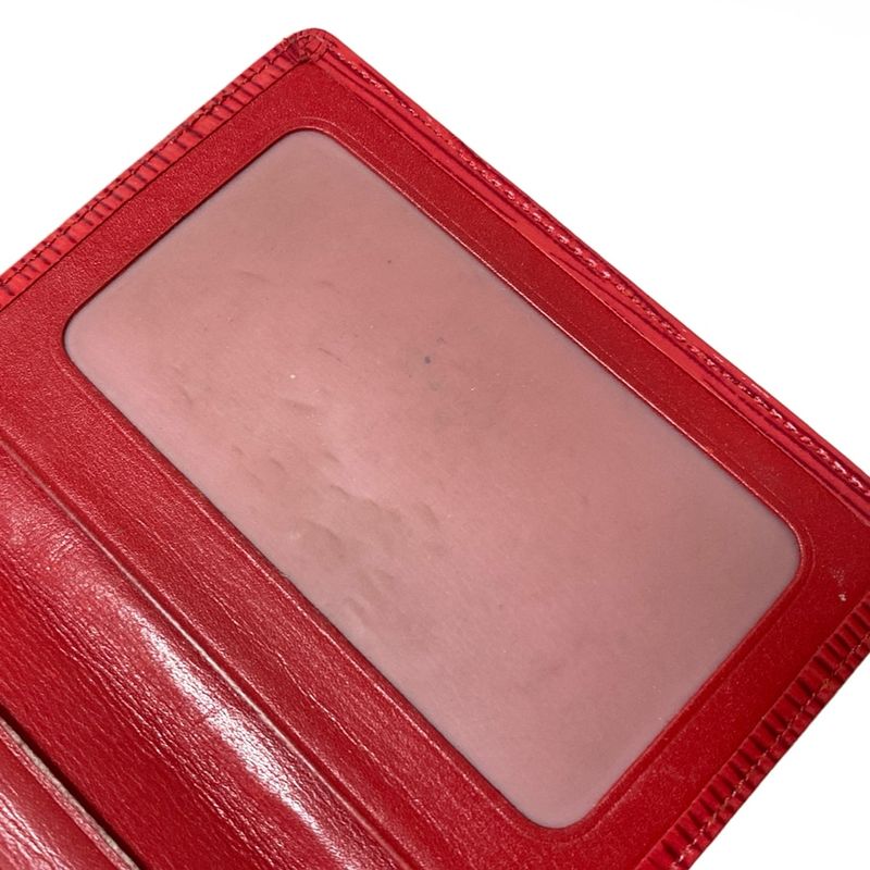 Louis Vuitton Epi Porte 2 Carte Vertical M63207 Castilian Red Leather