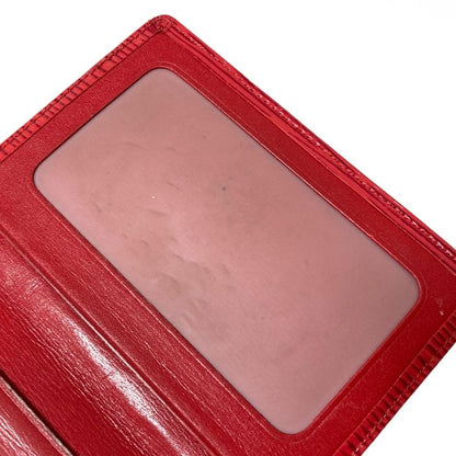 Louis Vuitton Epi Porte 2 Carte Vertical M63207 Castilian Red Leather