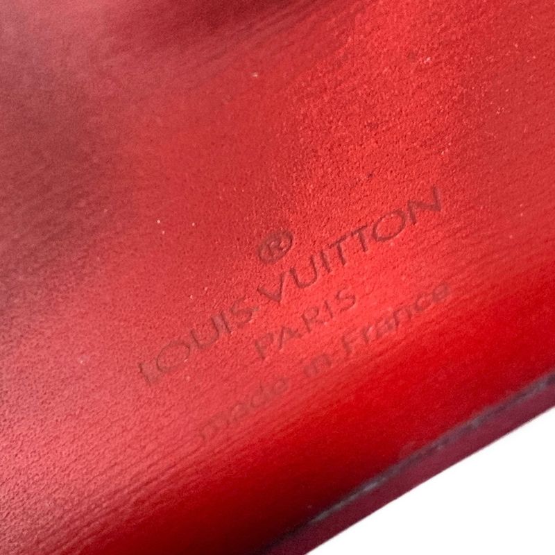 Louis Vuitton Epi Porte 2 Carte Vertical M63207 Castilian Red Leather