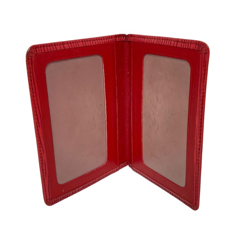 Louis Vuitton Epi Porte 2 Carte Vertical M63207 Castilian Red Leather