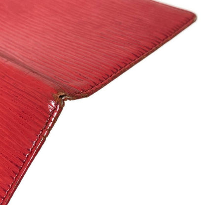Louis Vuitton Epi Porte 2 Carte Vertical M63207 Castilian Red Leather