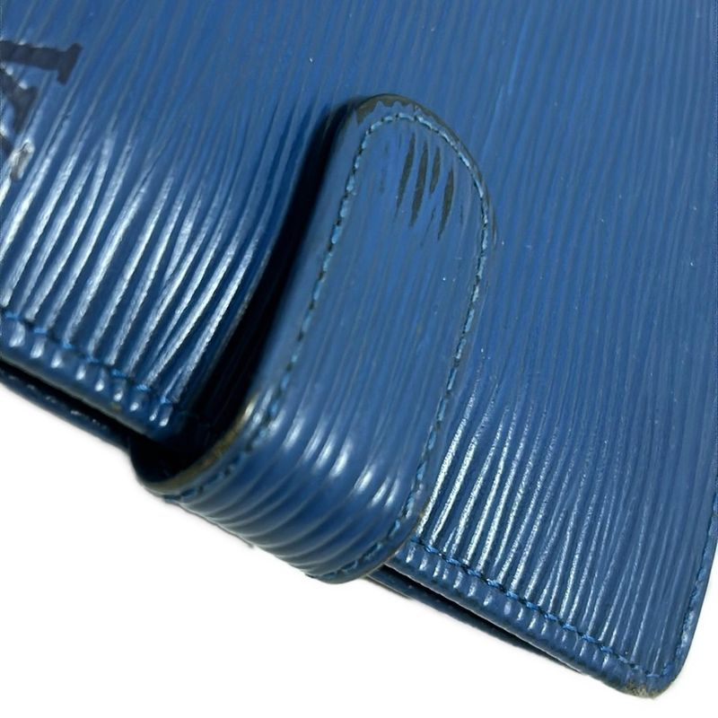 Louis Vuitton Epi Portobie Compact M63555 Toledo Blue Leather