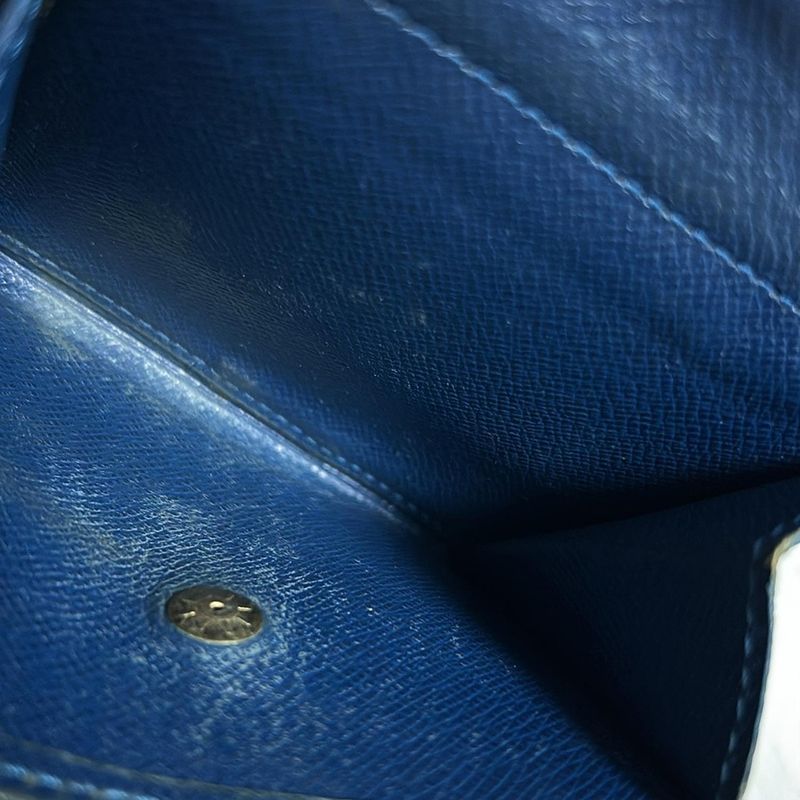 Louis Vuitton Epi Portobie Compact M63555 Toledo Blue Leather