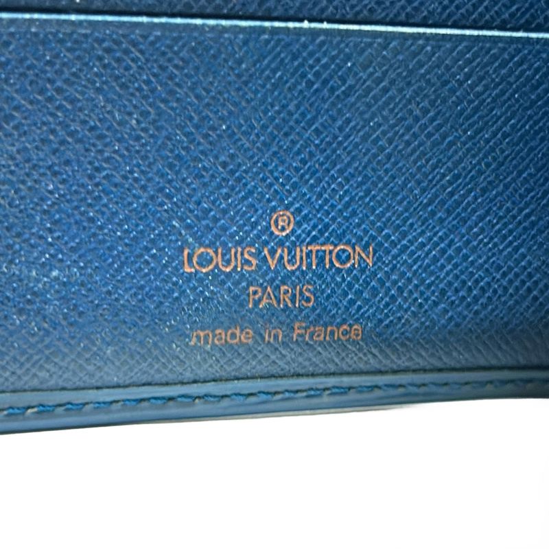 Louis Vuitton Epi Portobie Compact M63555 Toledo Blue Leather