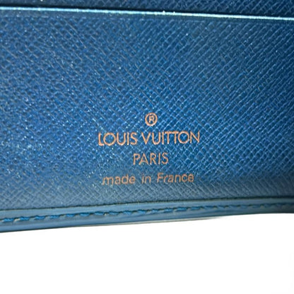 Louis Vuitton Epi Portobie Compact M63555 Toledo Blue Leather