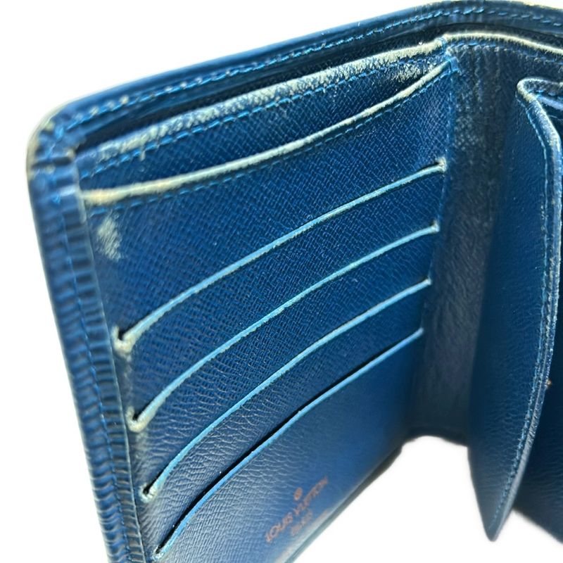 Louis Vuitton Epi Portobie Compact M63555 Toledo Blue Leather