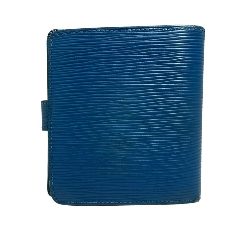 Louis Vuitton Epi Portobie Compact M63555 Toledo Blue Leather