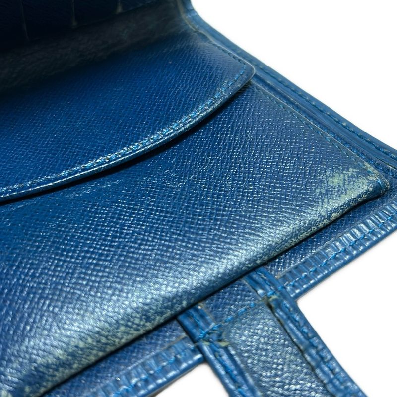 Louis Vuitton Epi Portobie Compact M63555 Toledo Blue Leather