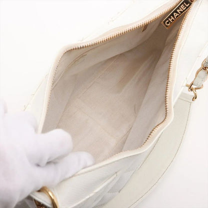 Chanel With Serial Seal Matelasse Caviar Skin Leather Chain Shoulder Bag