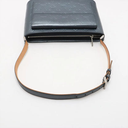 Louis Vuitton Monogram Matte Alston Blue M55125 Leather Shoulder Bag Shoulder