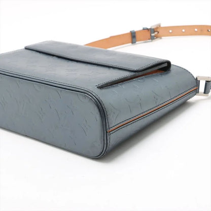 Louis Vuitton Monogram Matte Alston Blue M55125 Leather Shoulder Bag Shoulder