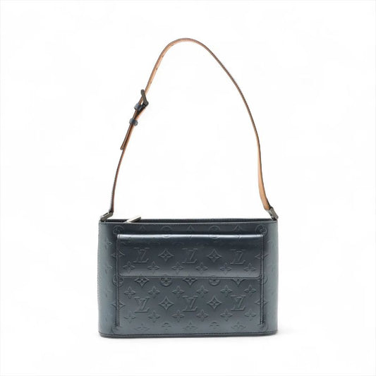 Louis Vuitton Monogram Matte Alston Blue M55125 Leather Shoulder Bag Shoulder