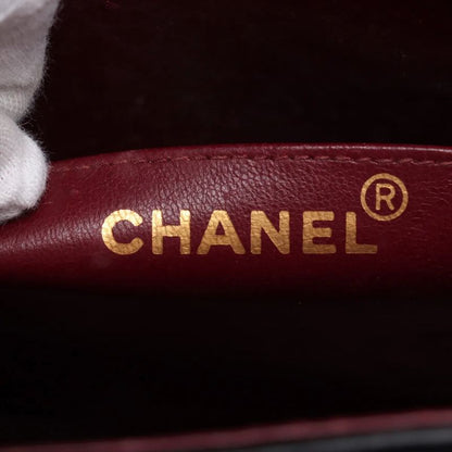 Chanel With Serial Seal Deca Matelasse 34 Maxi Lambskin Leather 2WAY Shoulder