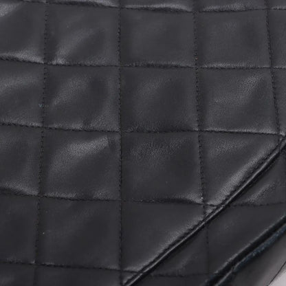 Chanel With Serial Seal Deca Matelasse 34 Maxi Lambskin Leather 2WAY Shoulder