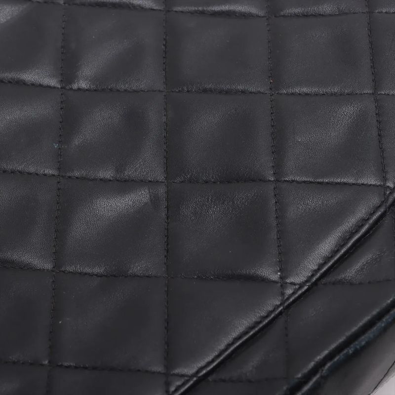 Chanel With Serial Seal Deca Matelasse 34 Maxi Lambskin Leather 2WAY Shoulder