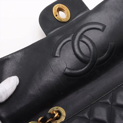 Chanel With Serial Seal Deca Matelasse 34 Maxi Lambskin Leather 2WAY Shoulder
