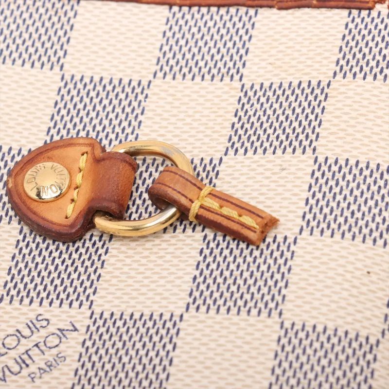 Louis Vuitton Damier Azure Neverfull MM N51107 Leather Tote Bag Shoulder Hand