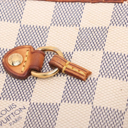 Louis Vuitton Damier Azure Neverfull MM N51107 Leather Tote Bag Shoulder Hand