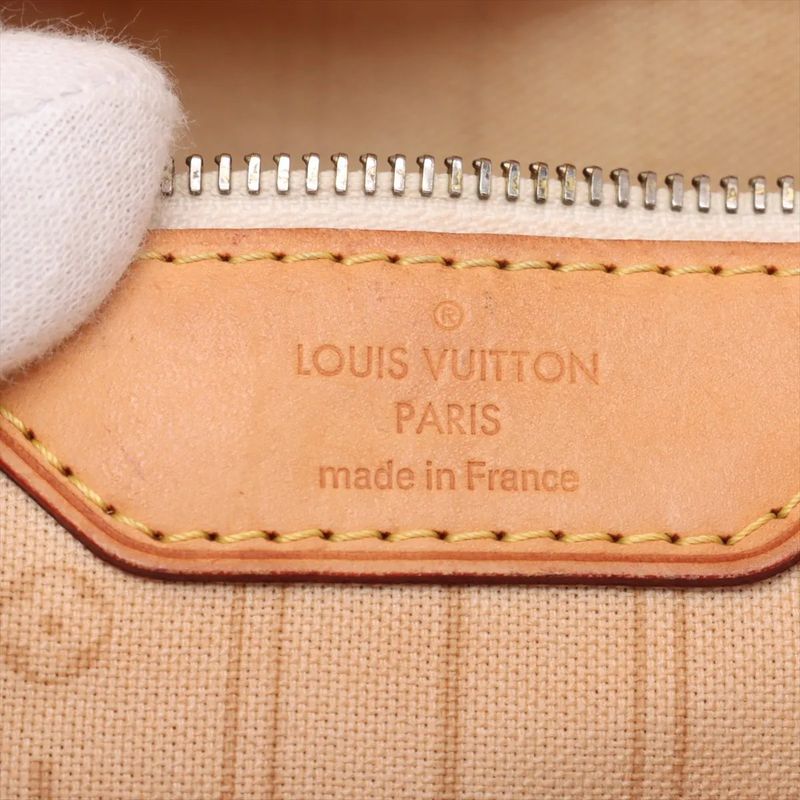 Louis Vuitton Damier Azure Neverfull MM N51107 Leather Tote Bag Shoulder Hand