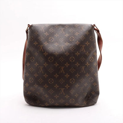 Louis Vuitton Monogram Musette M51256 Leather Shoulder Bag Crossbody Hand
