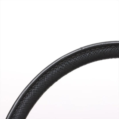 Prada Tessuto Nylon Saffiano Leather Handbag Tote Genuine Leather Black Women's