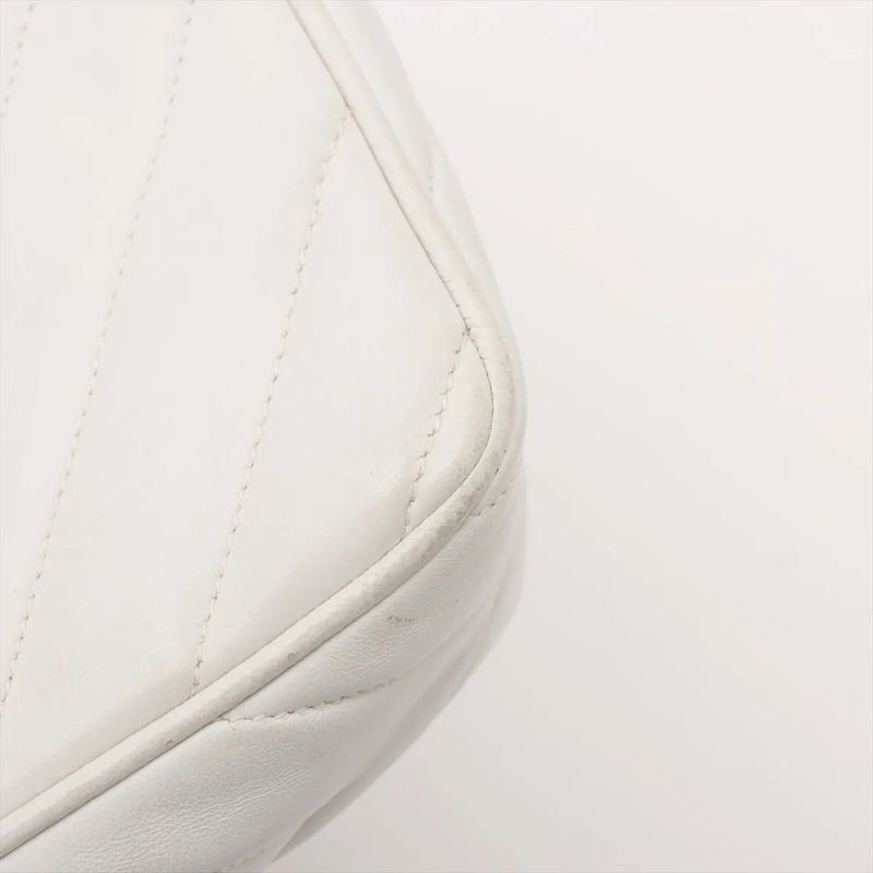 Chanel Authenticity With Card Coco Mark Lambskin Chain Leather Shoulder Bag