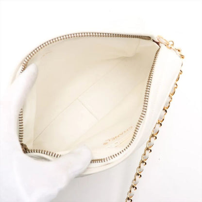 Chanel Authenticity With Card Coco Mark Lambskin Chain Leather Shoulder Bag