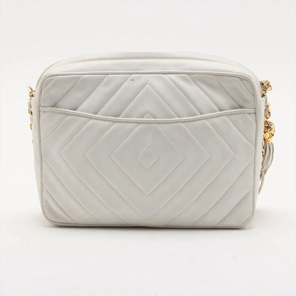 Chanel Authenticity With Card Coco Mark Lambskin Chain Leather Shoulder Bag