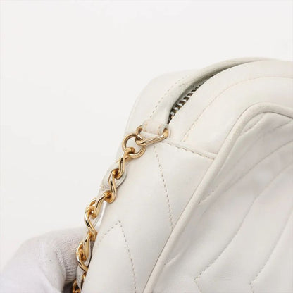 Chanel Authenticity With Card Coco Mark Lambskin Chain Leather Shoulder Bag