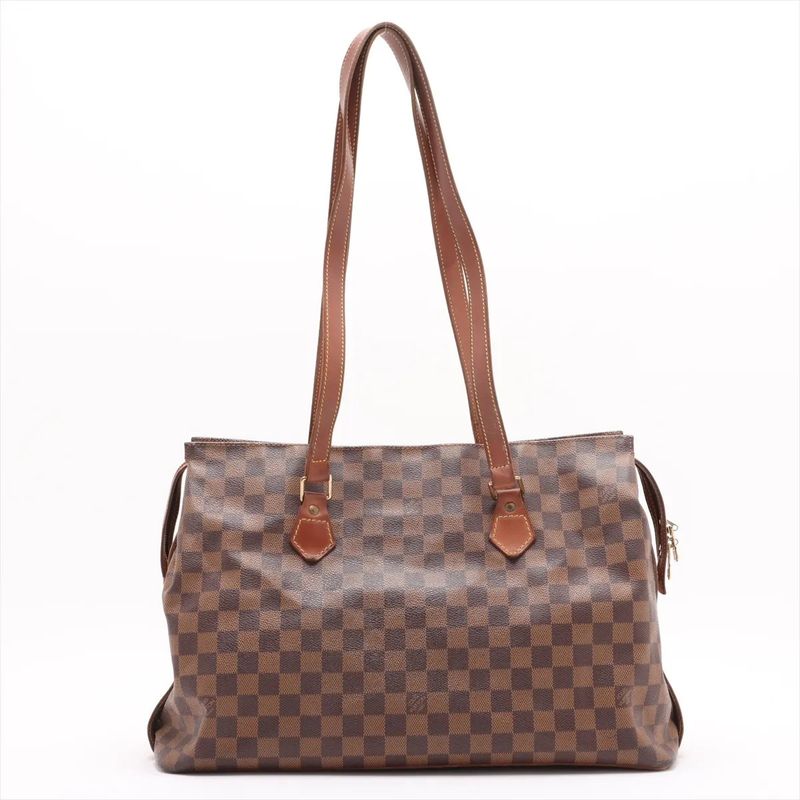 Louis Vuitton Damier Colombine M99037 Leather Tote Bag Shoulder Genuine Leather