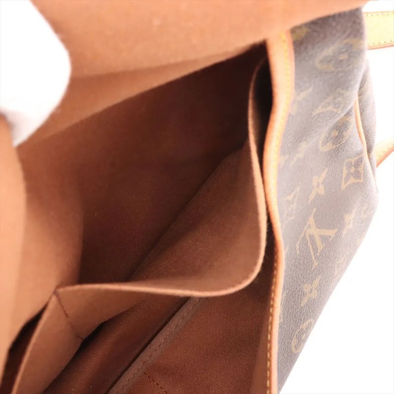 Louis Vuitton Monogram Saumur 35 M42254 Leather Shoulder Bag Crossbody Messenger