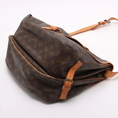 Louis Vuitton Monogram Saumur 35 M42254 Leather Shoulder Bag Crossbody Messenger