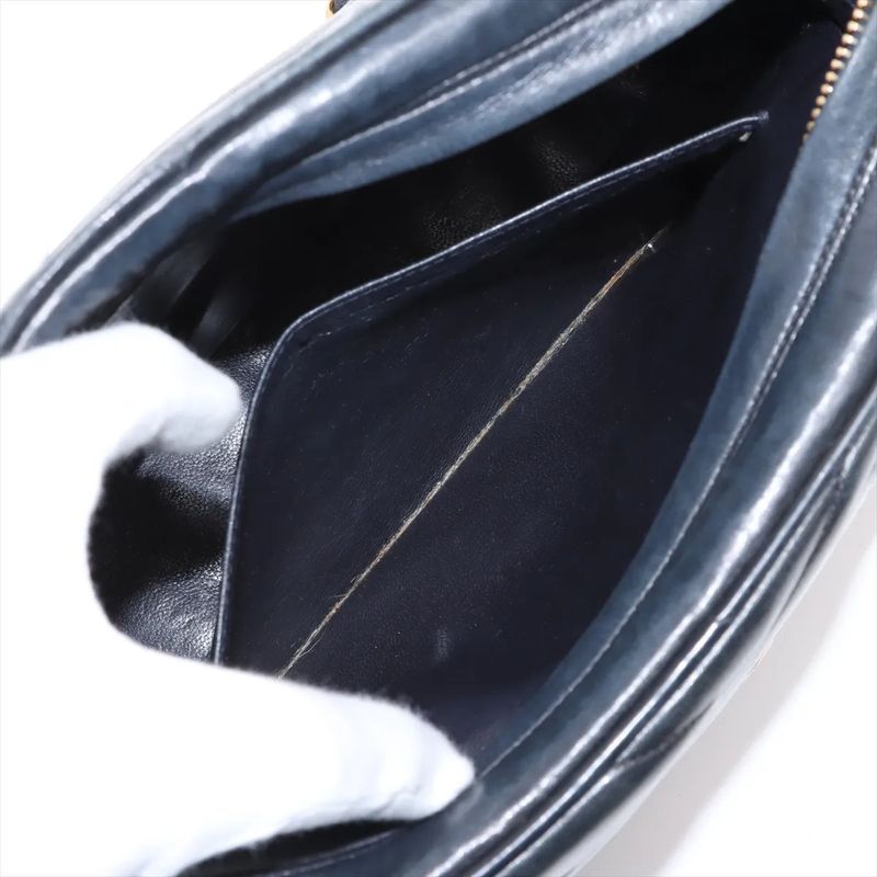 Chanel Coco Mark Lambskin Leather Chain Shoulder Bag Crossbody Women's MMM