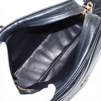 Chanel Coco Mark Lambskin Leather Chain Shoulder Bag Crossbody Women's MMM